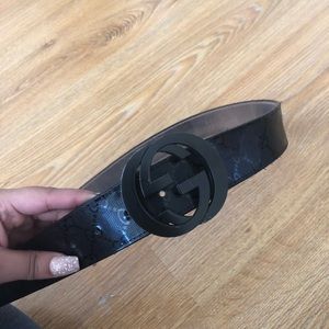 Black Gucci Belt